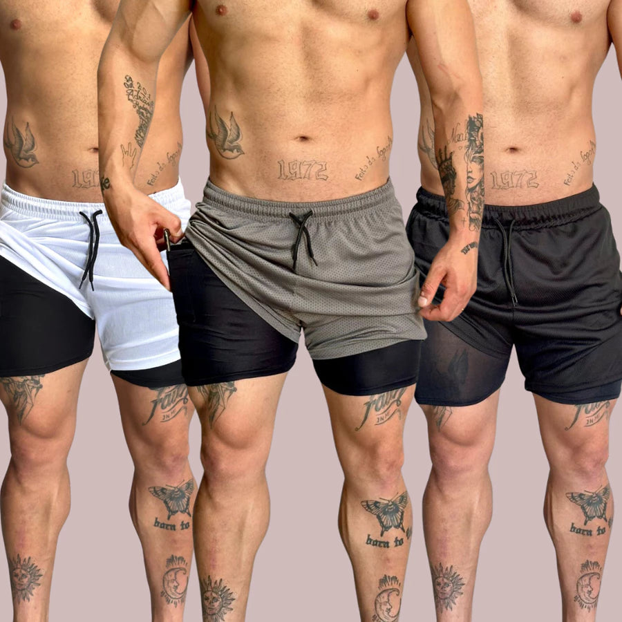 KIT 3 Shorts DRYFIT Esportivo