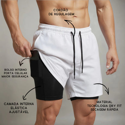 KIT 3 Shorts DRYFIT Esportivo